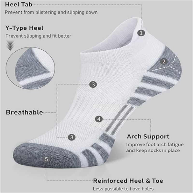12/24 Pairs Cushioned Breathab - Athletic Sock Cushion บทวิจารณ์และราคา