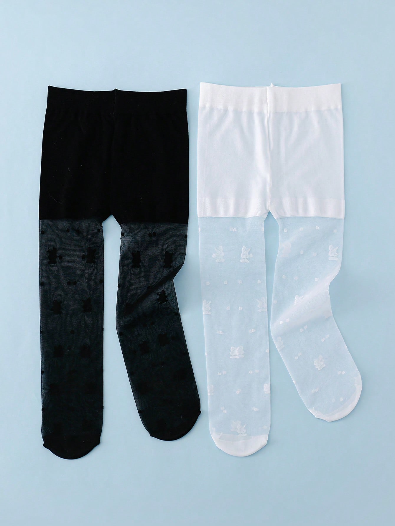 3Pack Toddler Girl Rabbit Prin - Tights Pantyhose Sheer บทวิจารณ์และราคา
