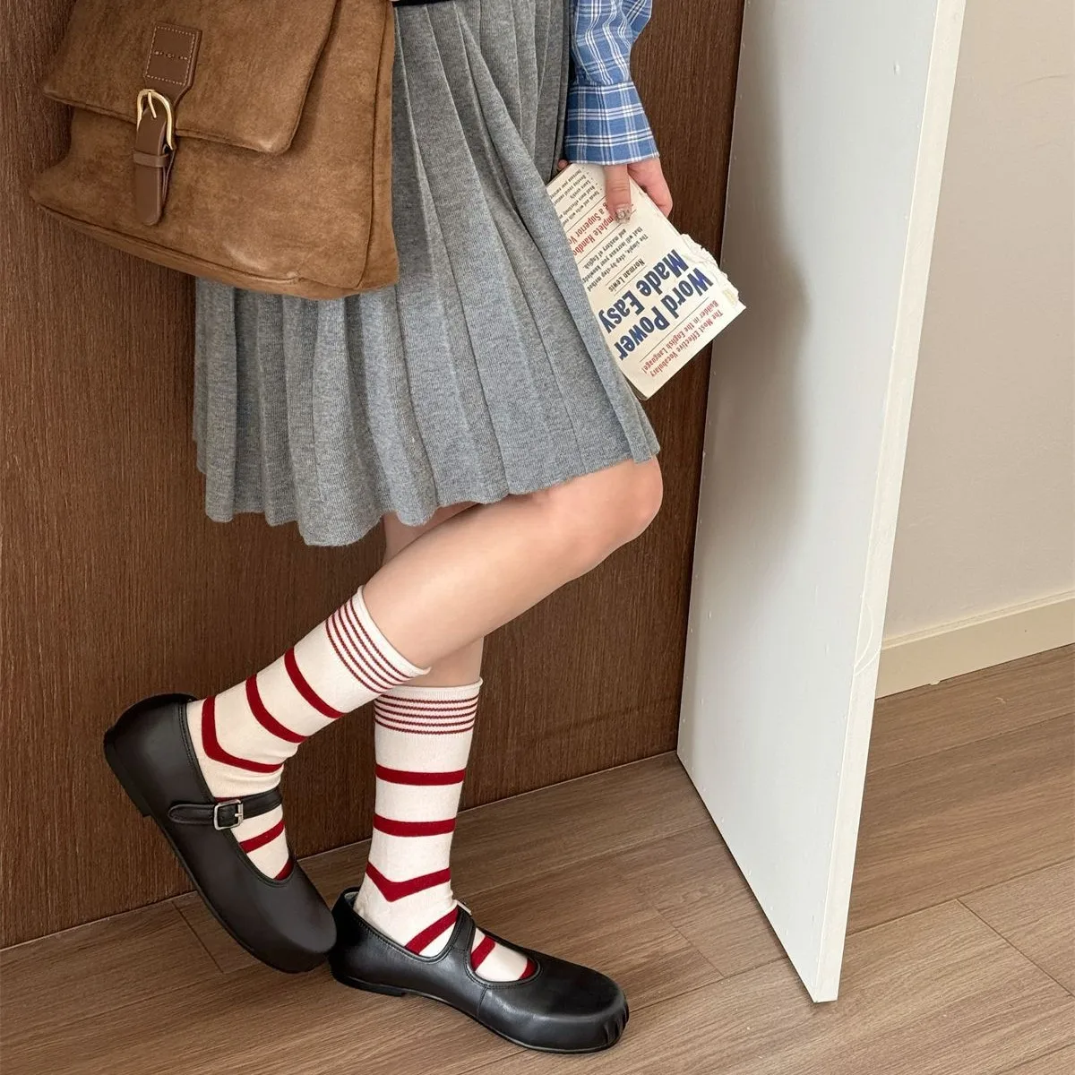 Korean Winter Striped Wool Sil - Silk Sock Bamboo บทวิจารณ์และราคา