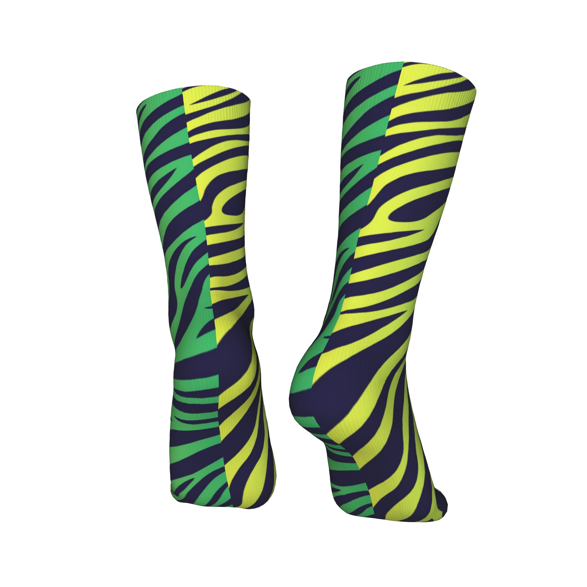 Colorful Tiger Zebra Skin Patt - Dress Sock Men บทวิจารณ์และราคา