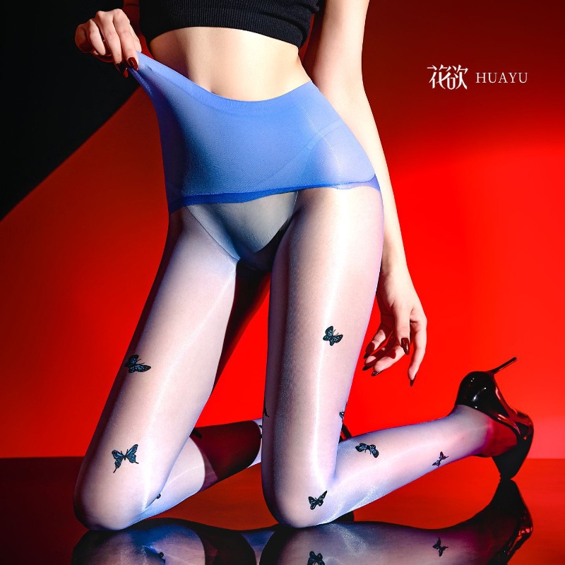 Unisex Butterfly Oil Glossy Pa - Tights Pantyhose Sheer บทวิจารณ์และราคา