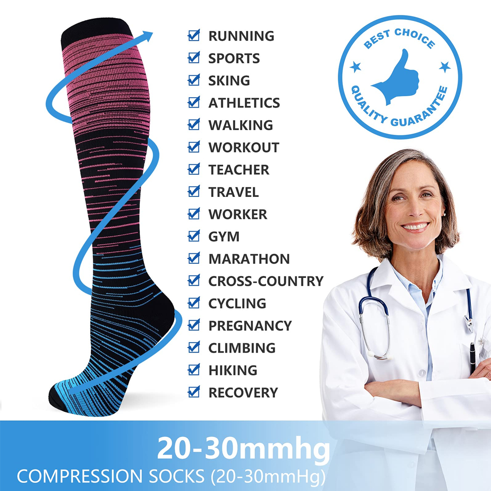 GOMOREON 6Pairs Compression So - Compression Sock Medical บทวิจารณ์และราคา