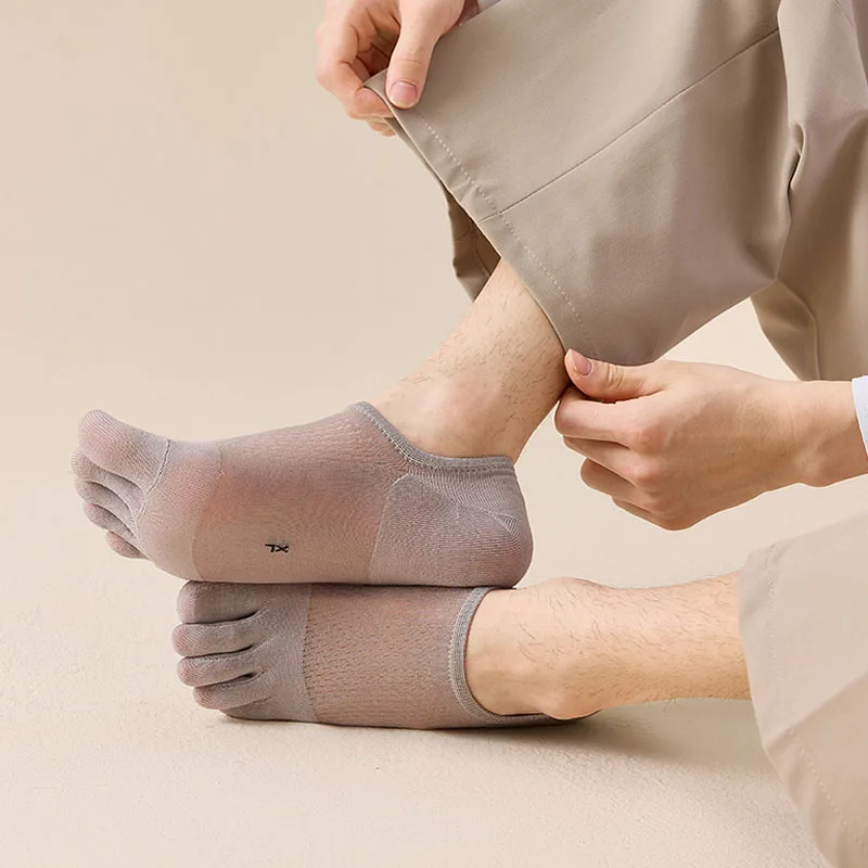 5 Pairs Man Summer Thin Toe So - Ankle Sock Low Cut บทวิจารณ์และราคา