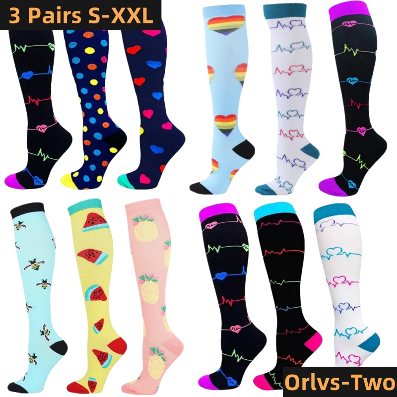 S-XXL 3 Pairs Free Shipping Nu - Compression Sock Medical บทวิจารณ์และราคา