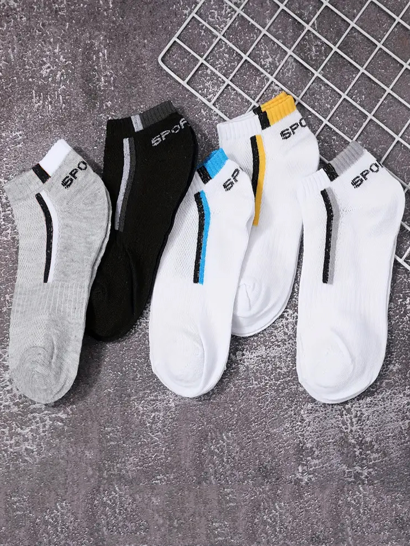 5/10/20/30Pairs Men's Color-bl - Ankle Sock Low Cut บทวิจารณ์และราคา