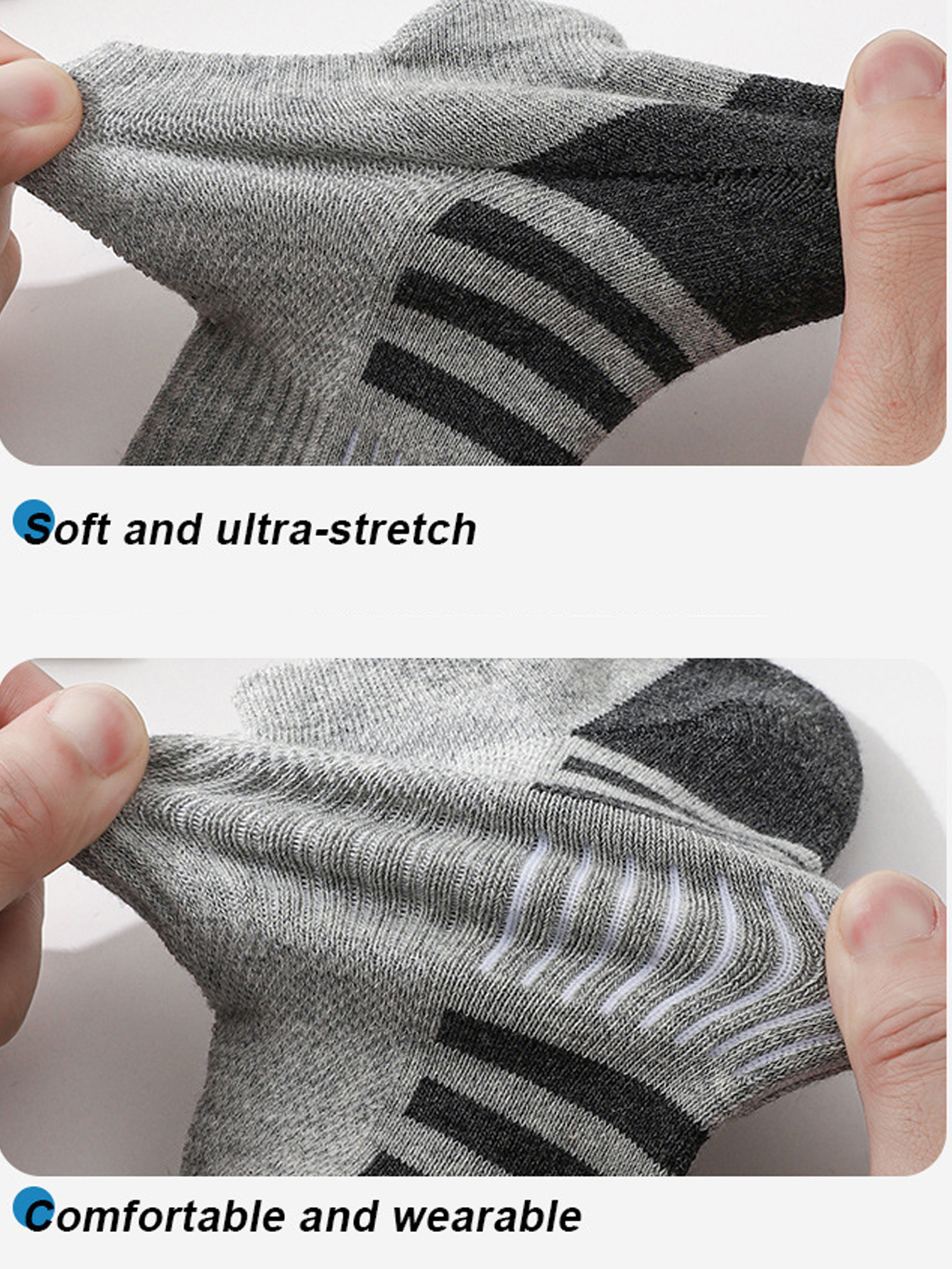 6/12 Pairs Low Cut Ankle Socks - Athletic Sock Cushion บทวิจารณ์และราคา