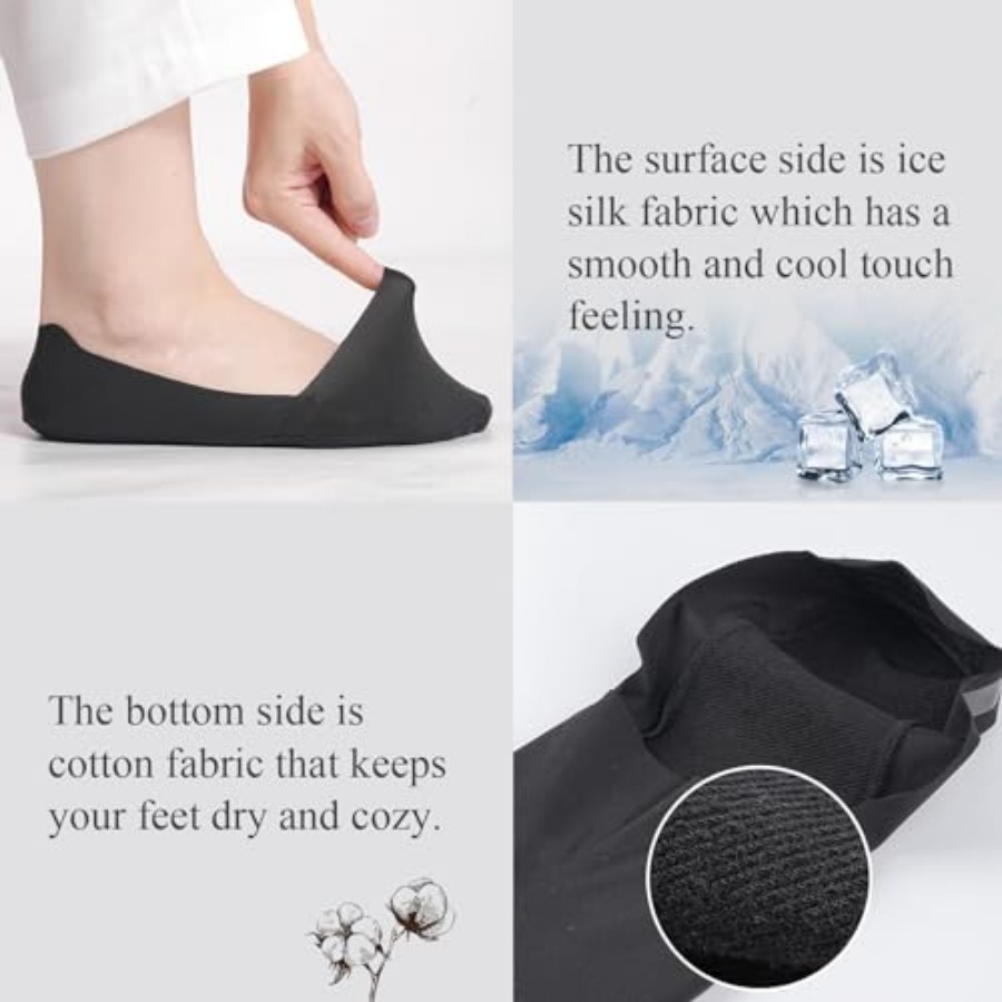 floconssy No Show Socks Womens - Invisibility Sock Loafer บทวิจารณ์และราคา