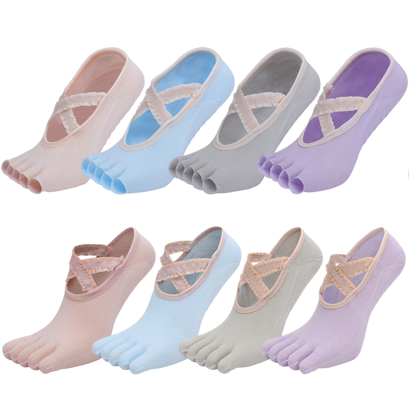 Five Finger Yoga Socks Lace Cr - Grip Sock Yoga บทวิจารณ์และราคา