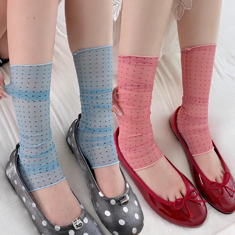 2026 Fashion Polka Dot Lace So - Silk Sock Bamboo บทวิจารณ์และราคา