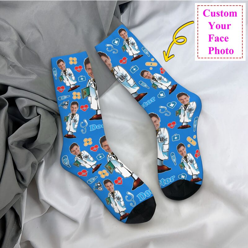 Doctor Custom Men Women Crew S - Dress Sock Men บทวิจารณ์และราคา