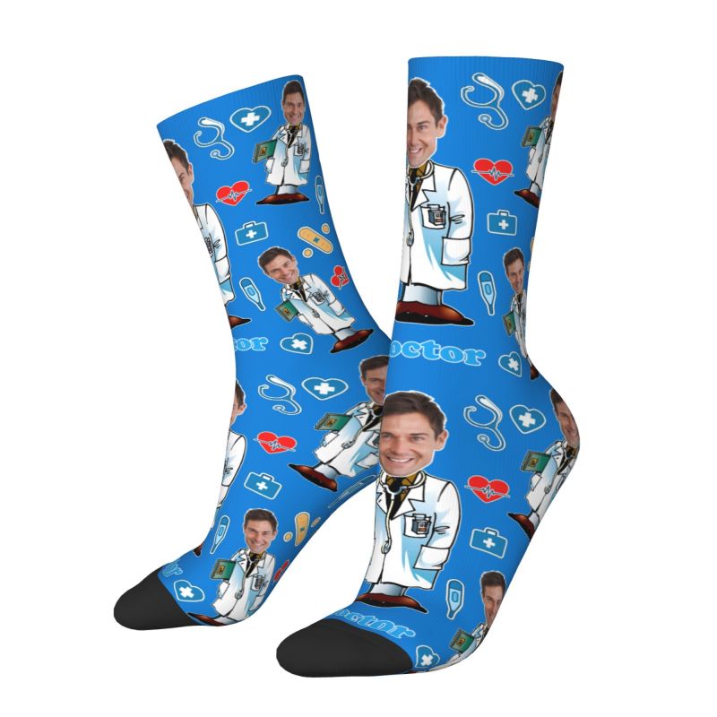 Doctor Custom Men Women Crew S - Dress Sock Men บทวิจารณ์และราคา
